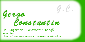 gergo constantin business card